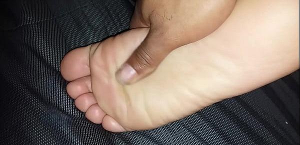  Size 10 soles get rubbed with lotion